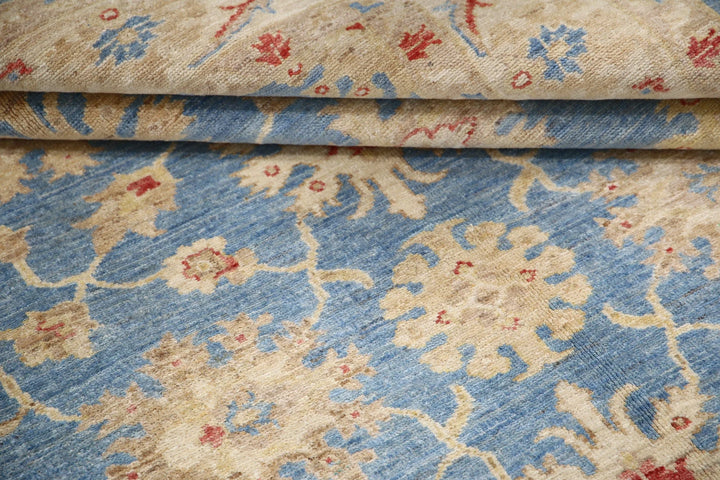 Afghan Ziegler Rug 5' 0" x 6' 8" Hand-Knotted | No. AT48060