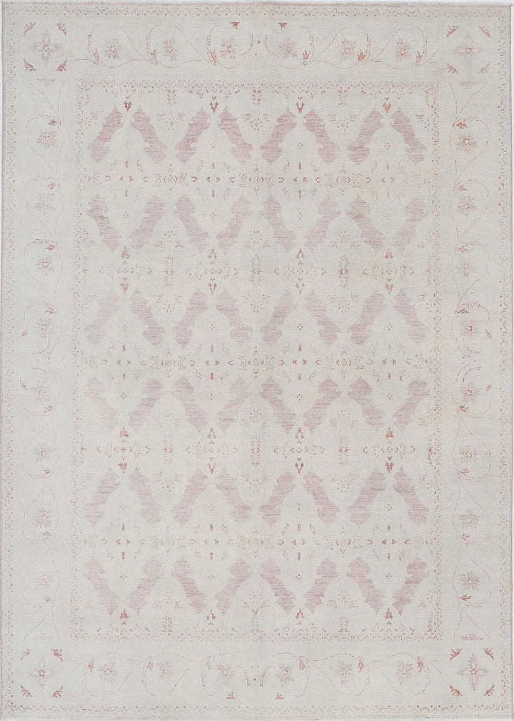 Afghan Serenity Rug 7' 9" x 10' 10" Hand-Knotted | No. AT48130