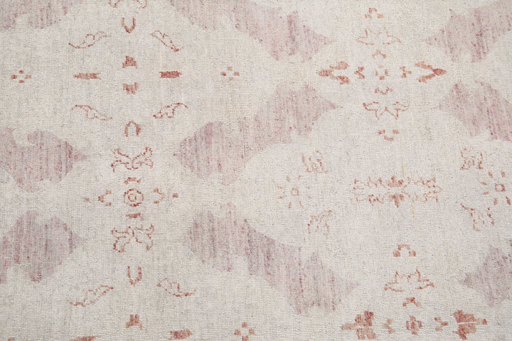 Afghan Serenity Rug 7' 9" x 10' 10" Hand-Knotted | No. AT48130