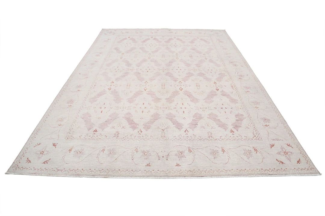 Afghan Serenity Rug 7' 9" x 10' 10" Hand-Knotted | No. AT48130