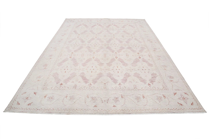 Afghan Serenity Rug 7' 9" x 10' 10" Hand-Knotted | No. AT48130