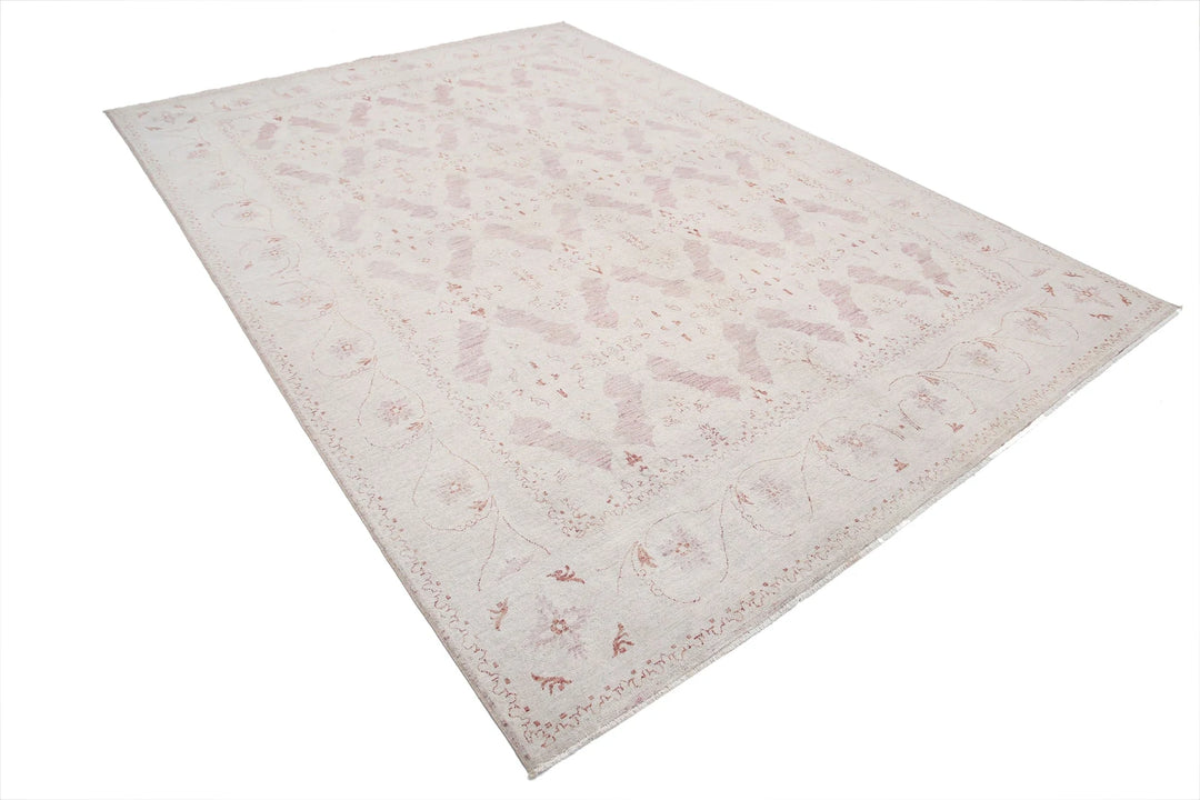 Afghan Serenity Rug 7' 9" x 10' 10" Hand-Knotted | No. AT48130