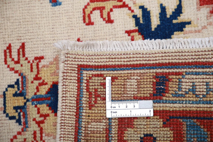 Beige Afghan Oriental Rug 3' 0" x 4' 6" Hand-Knotted | No. AT48173