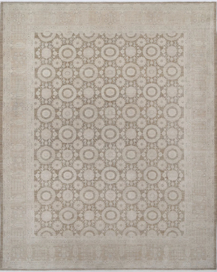 Afghan Serenity Rug 7' 8" x 9' 10" Hand-Knotted | No. AT48212