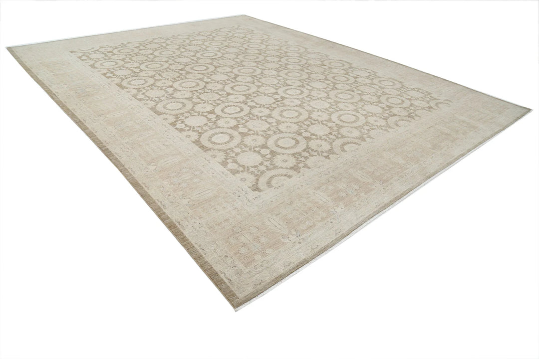 Afghan Serenity Rug 7' 8" x 9' 10" Hand-Knotted | No. AT48212