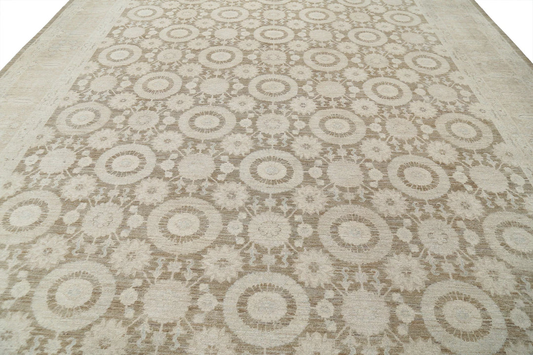 Afghan Serenity Rug 7' 8" x 9' 10" Hand-Knotted | No. AT48212