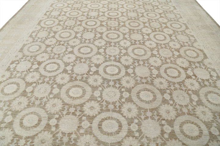 Afghan Serenity Rug 7' 8" x 9' 10" Hand-Knotted | No. AT48212