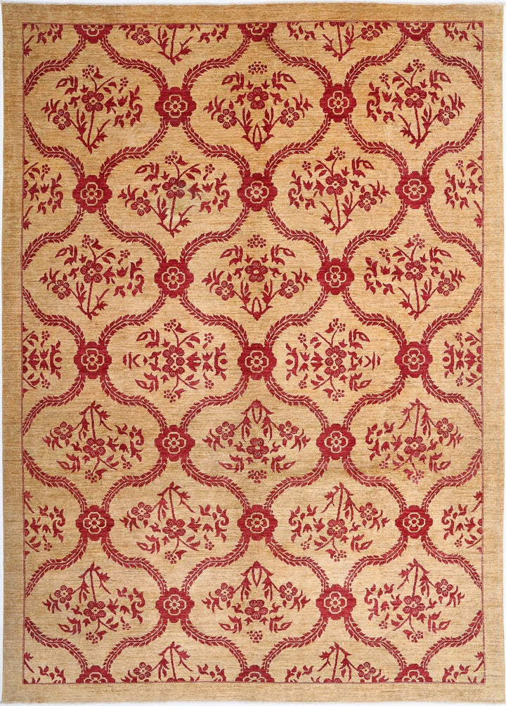 Afghan Modcar Rug 9' 9" x 14' 0" Hand-Knotted | No. AT48230