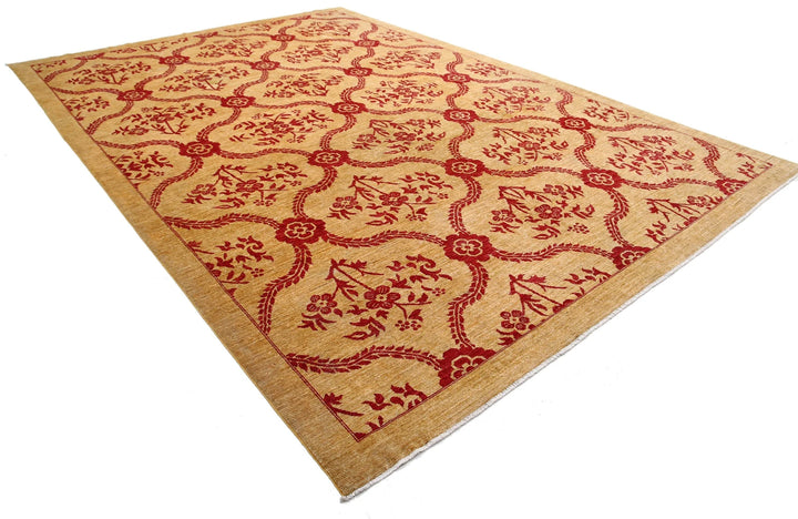 Afghan Modcar Rug 9' 9" x 14' 0" Hand-Knotted | No. AT48230