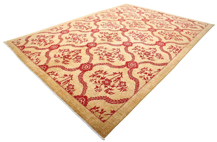Afghan Modcar Rug 9' 9" x 14' 0" Hand-Knotted | No. AT48230