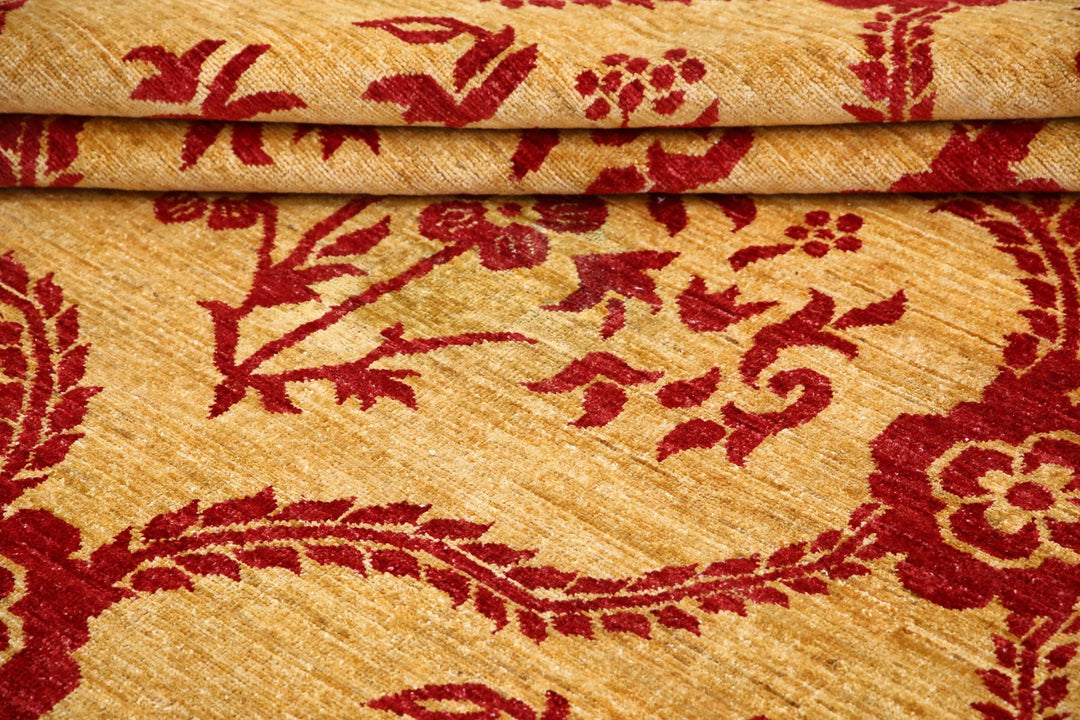 Afghan Modcar Rug 9' 9" x 14' 0" Hand-Knotted | No. AT48230