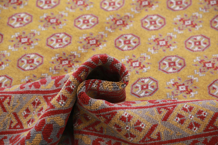 Afghan Revival Rug 6' 6" x 9' 3" Hand-Knotted | No. AT48458