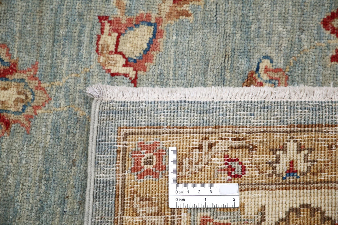 Afghan Ziegler Rug 6' 9" x 9' 8" Hand-Knotted | No. AT48510