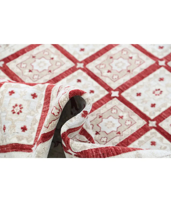 Afghan Bakhtiari Rug 4' 0" x 6' 0" Hand-Knotted | No. AT48562