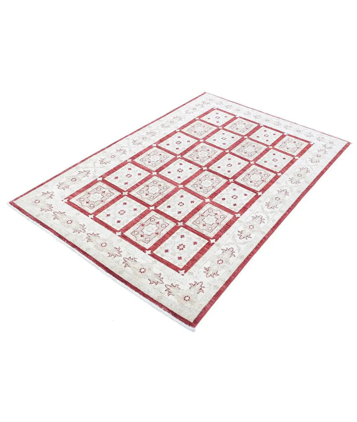 Afghan Bakhtiari Rug 4' 0" x 6' 0" Hand-Knotted | No. AT48562