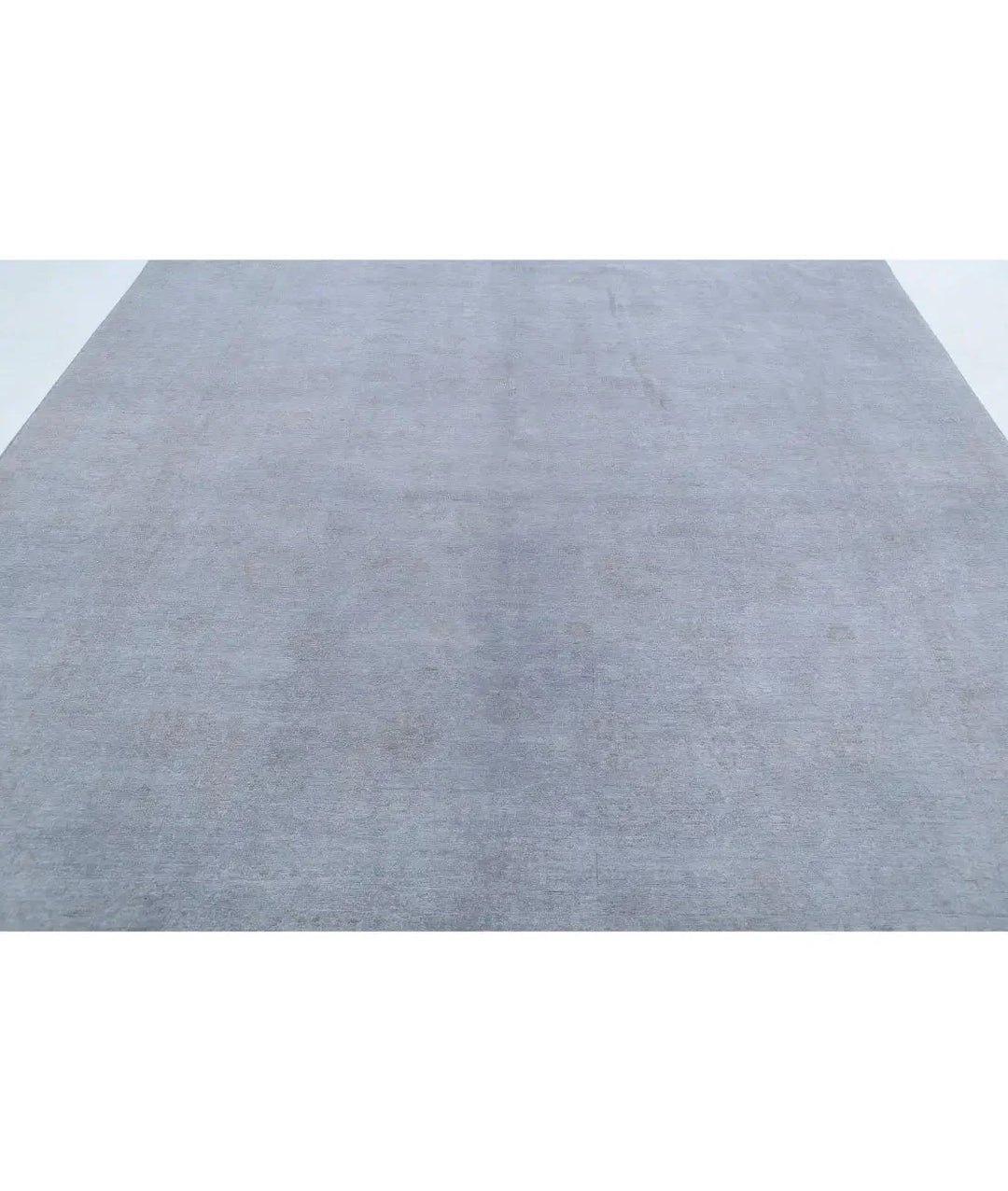 Grey Afghan Overdye Rug 8' 7" x 11' 3" Hand-Knotted | No. AT48645