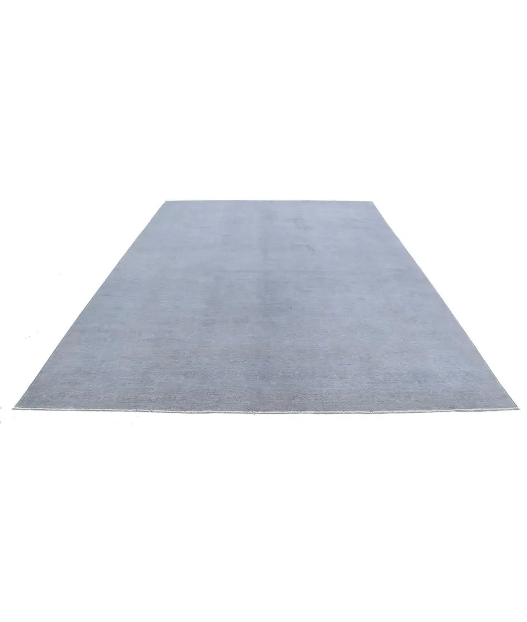 Grey Afghan Overdye Rug 8' 7" x 11' 3" Hand-Knotted | No. AT48645