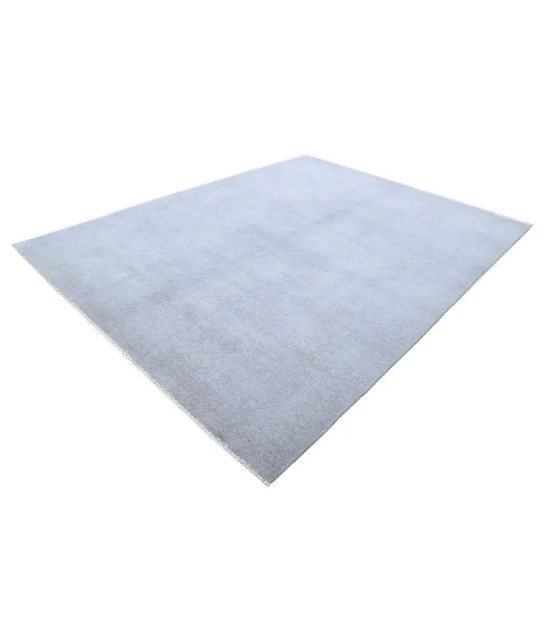 Grey Afghan Overdye Rug 8' 7" x 11' 3" Hand-Knotted | No. AT48645