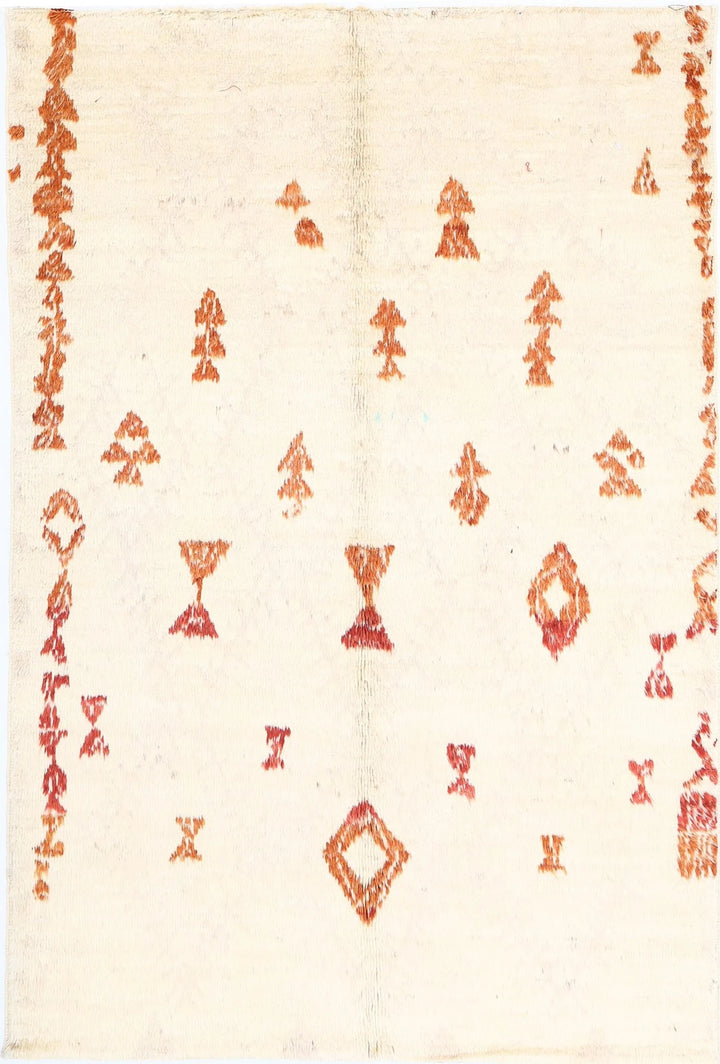 Afghan Tribal Rug 5' 2" x 7' 10" Hand-Knotted | No. AT48661