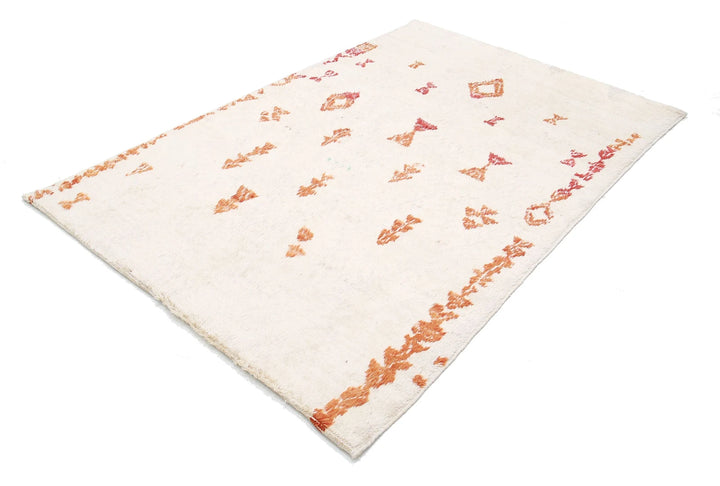 Afghan Tribal Rug 5' 2" x 7' 10" Hand-Knotted | No. AT48661