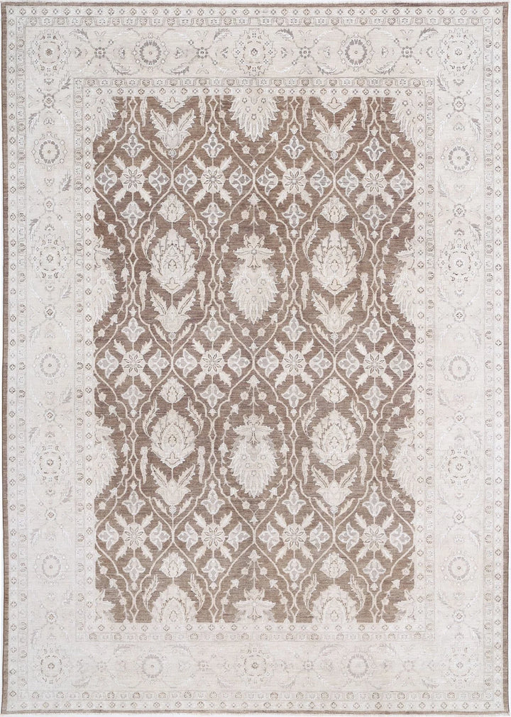 Afghan Serenity Rug 8' 9" x 12' 0" Hand-Knotted | No. AT48683