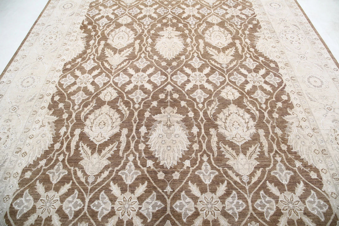 Afghan Serenity Rug 8' 9" x 12' 0" Hand-Knotted | No. AT48683