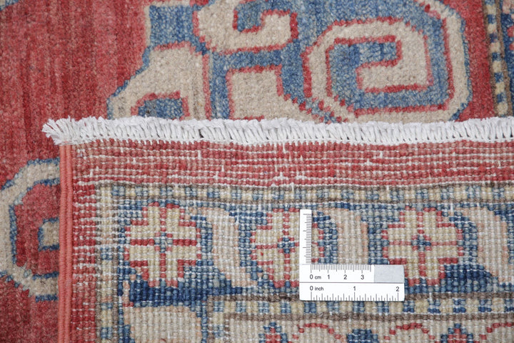 Afghan Kazak Rug 8' 6" x 10' 5" Hand-Knotted | No. AT48790