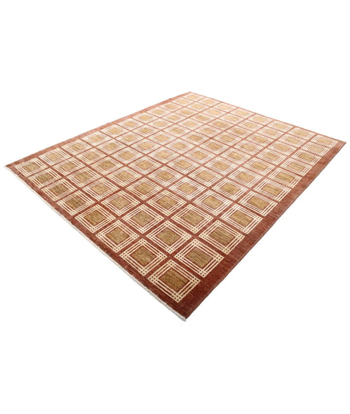 Afghan Modcar Rug 6' 10" x 8' 4" Hand-Knotted | No. AT48921