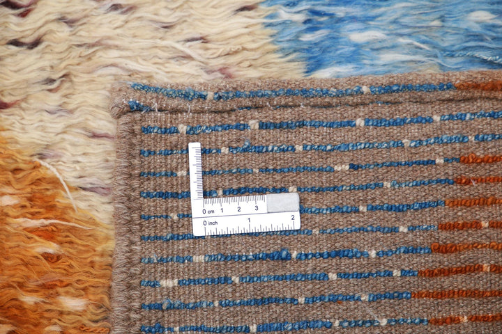 Afghan Tribal Rug 6' 7" x 9' 3" Hand-Knotted | No. AT49021