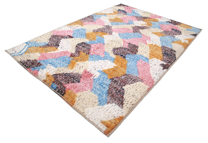 Afghan Tribal Rug 6' 7" x 9' 3" Hand-Knotted | No. AT49021