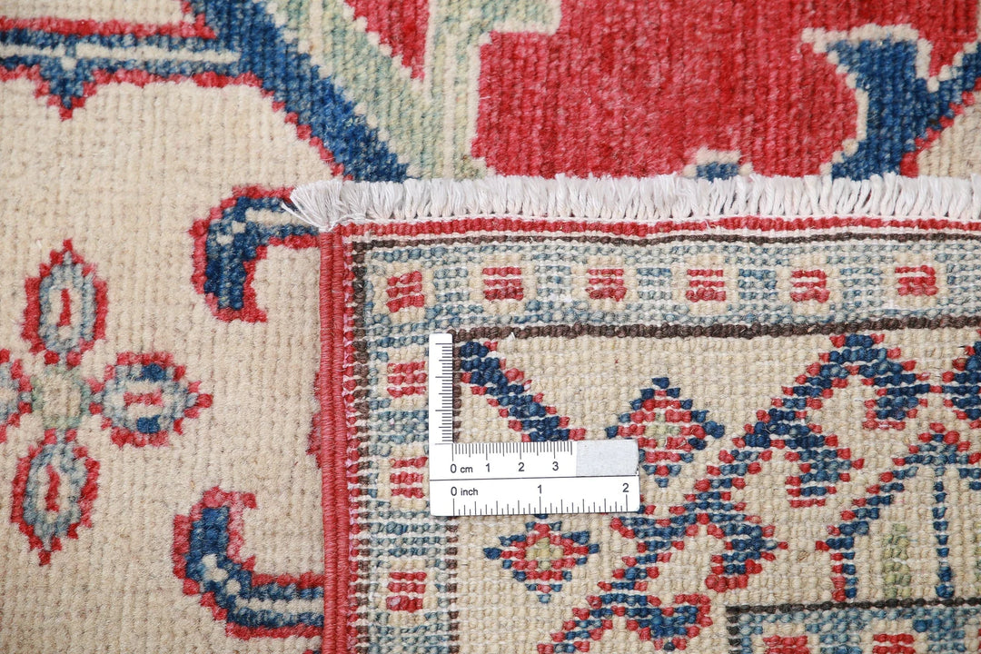 Afghan Tribal Kazak Rug 2' 8" x 9' 8" Hand-Knotted | No. AT49034