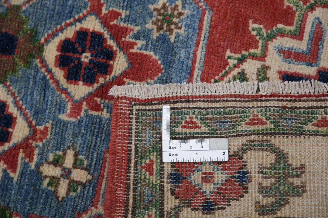 Afghan Kazak Rug 2' 10" x 4' 0" Hand-Knotted | No. AT49074