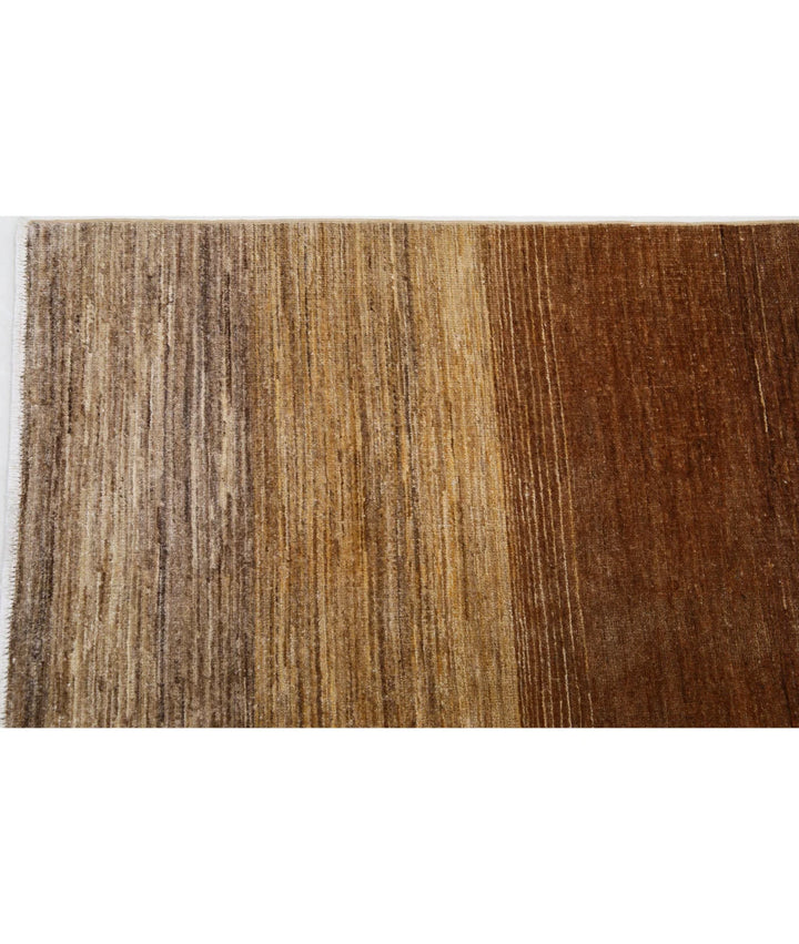 Beige Afghan Oriental Rug 6'6" x 8'9" Hand-Knotted | No. AT49080