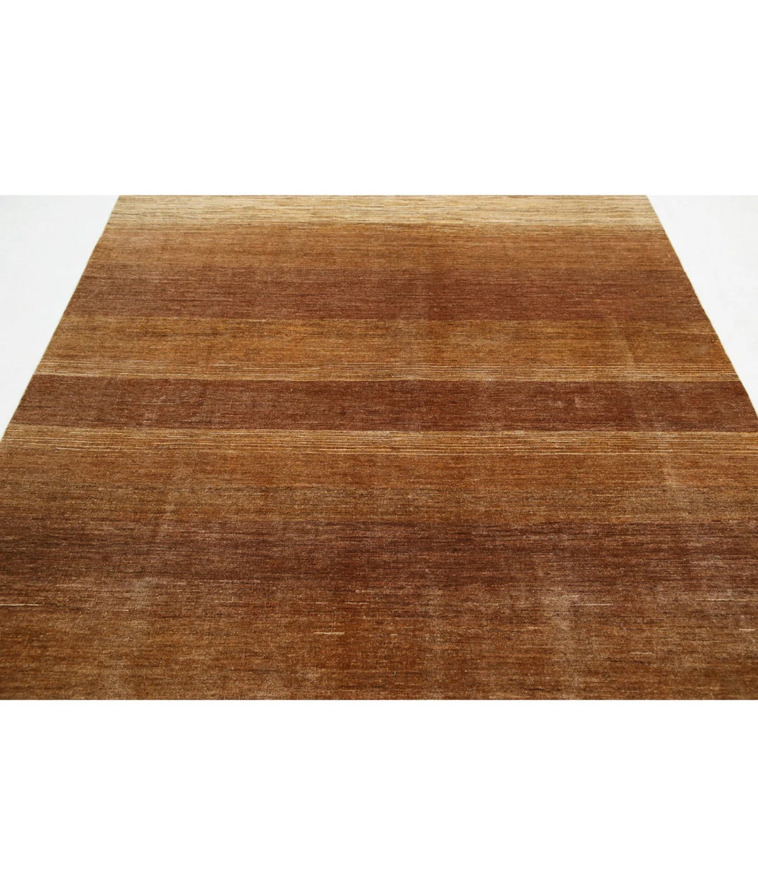 Beige Afghan Oriental Rug 6'6" x 8'9" Hand-Knotted | No. AT49080