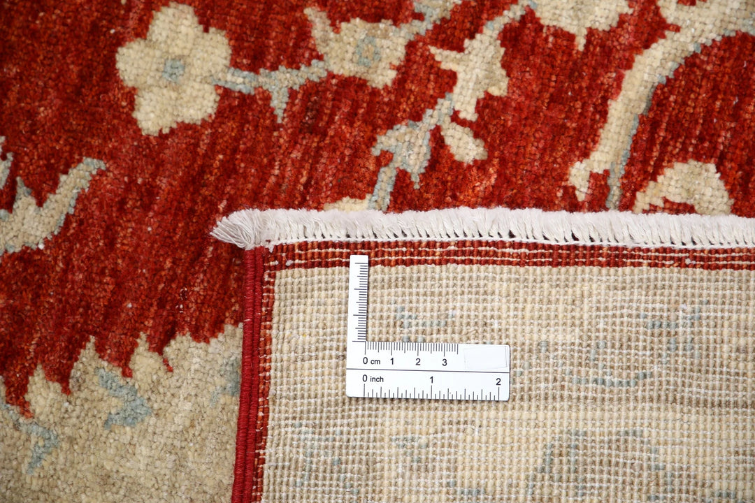 Afghan Ziegler Rug 5' 7" x 7' 9" Hand-Knotted | No. AT49103