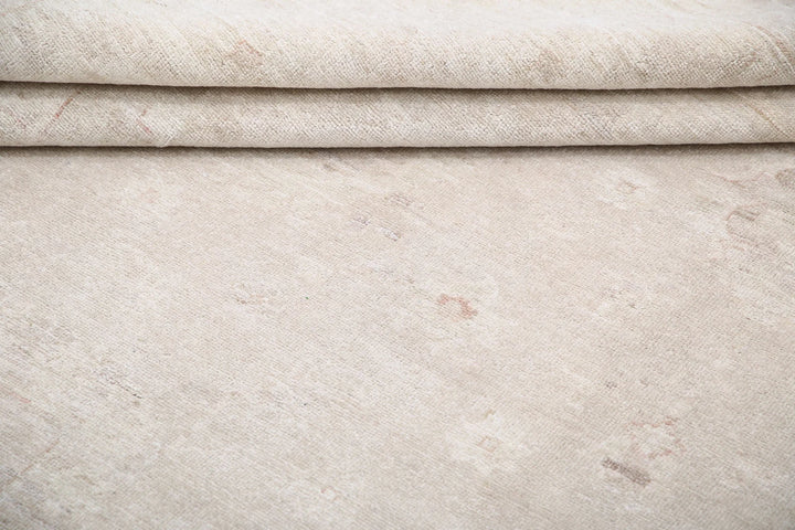 Ivory Afghan Serenity Rug 9' 1" x 11' 7" Hand-Knotted | No. AT49296