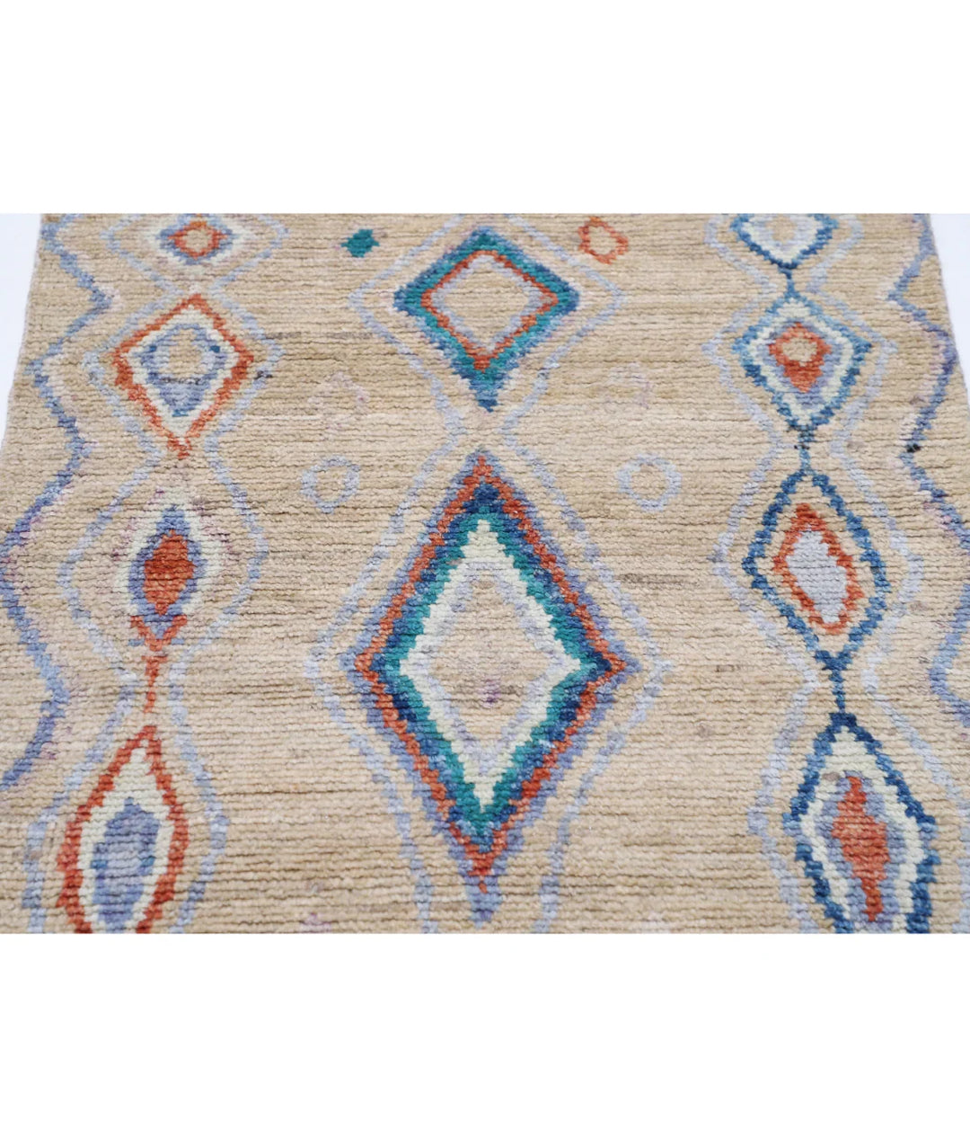 Afghan Oriental Rug 2' 8" x 4' 11" Hand-Knotted | No. AT49443