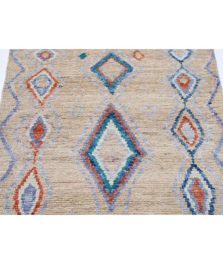 Afghan Oriental Rug 2' 8" x 4' 11" Hand-Knotted | No. AT49443