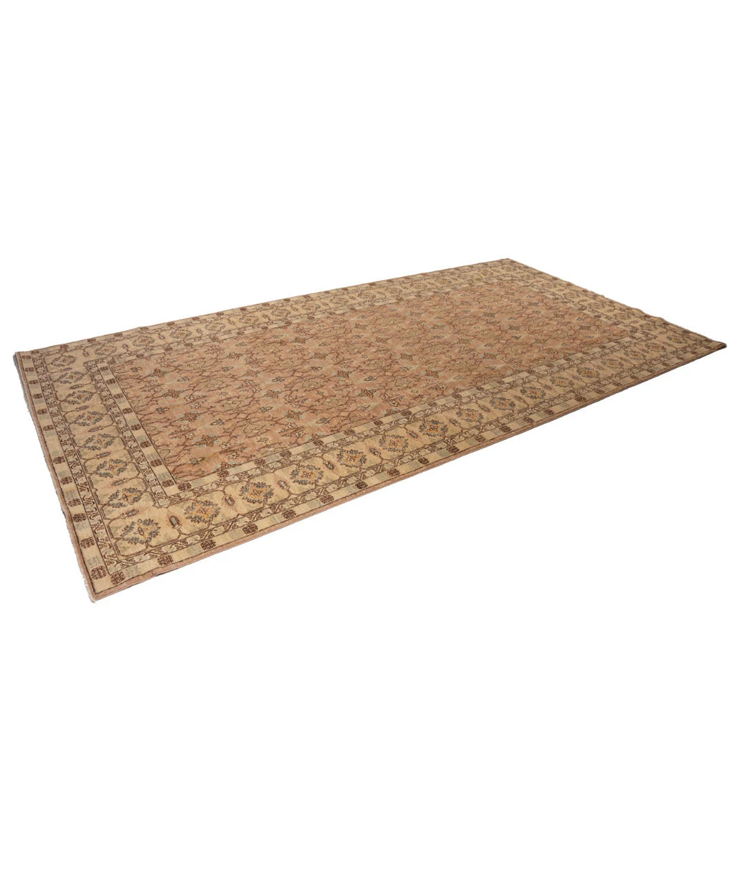 Afghan Tabriz Rug 6' 3" x 11' 10" Hand-Knotted | No. AT49648
