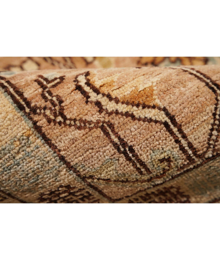 Afghan Tabriz Rug 6' 3" x 11' 10" Hand-Knotted | No. AT49648