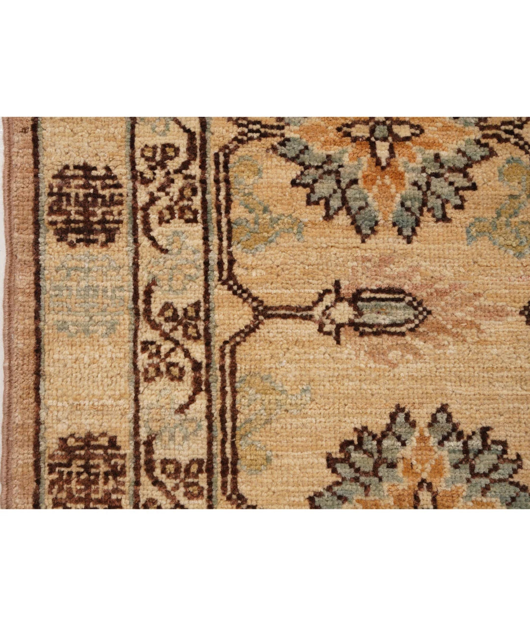 Afghan Tabriz Rug 6' 3" x 11' 10" Hand-Knotted | No. AT49648