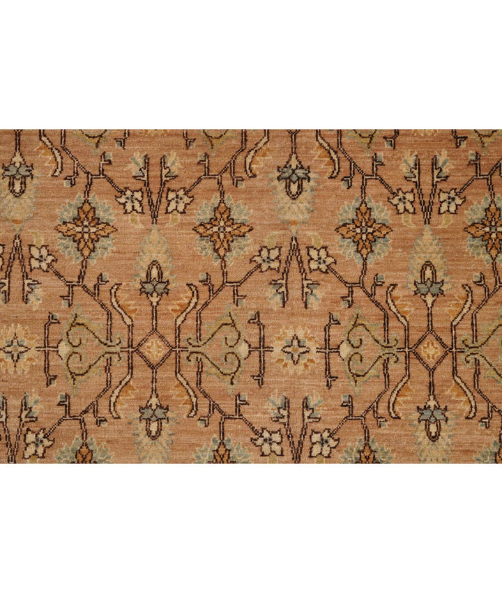 Afghan Tabriz Rug 6' 3" x 11' 10" Hand-Knotted | No. AT49648