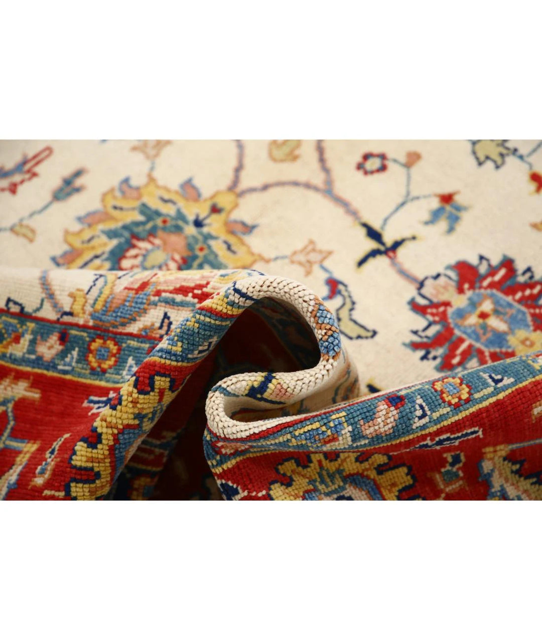 Afghan Ziegler Farhan Gul Rug 6' 6" x 9' 9" Hand-Knotted | No. AT49661