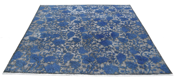 Afghan Oriental Rug 6'5" x 6'4" Hand-Knotted | No. AT49679