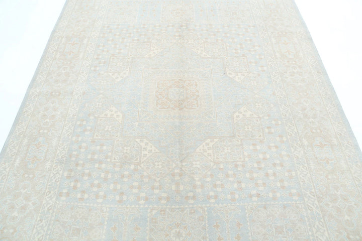 Afghan Mamluk Rug 6' 2" x 8' 10" Hand-Knotted | No. AT49690