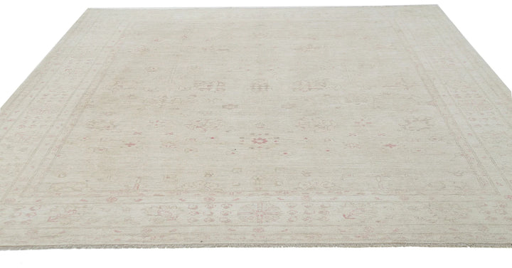 Afghan Oushak Rug 8' 9" x 11' 6" Hand-Knotted | No. AT49696