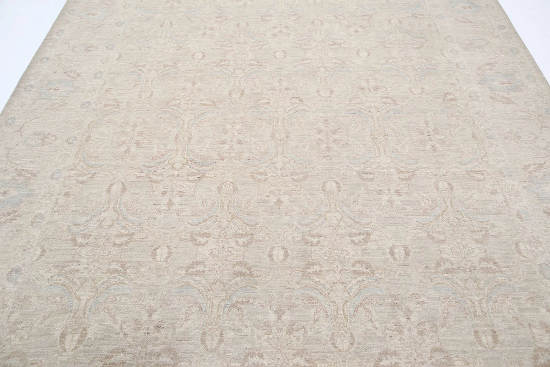 Afghan Serenity Rug 8' 3" x 10' 1" Hand-Knotted | No. AT49707