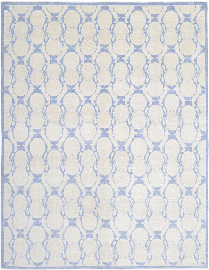 Afghan Serenity Rug 8' 10" x 11' 5" Hand-Knotted | No. AT49755