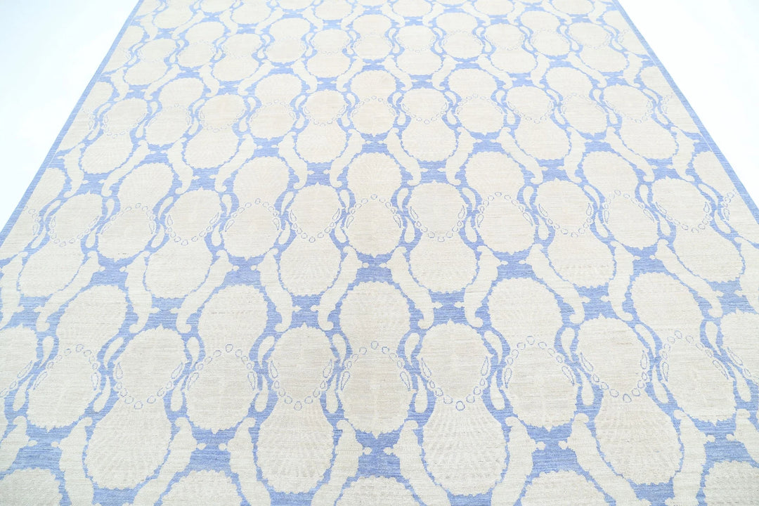 Afghan Serenity Rug 8' 10" x 11' 5" Hand-Knotted | No. AT49755