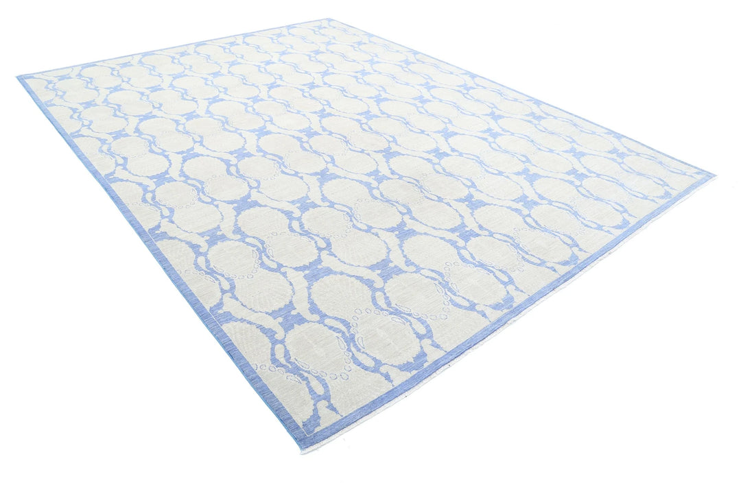 Afghan Serenity Rug 8' 10" x 11' 5" Hand-Knotted | No. AT49755
